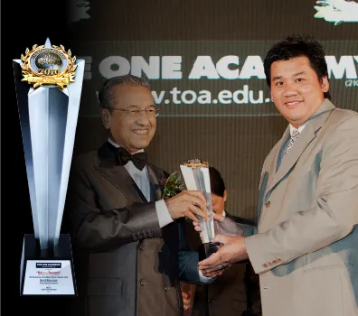 Photo of Dr. Tun Mahathir and Mr. Tatsun